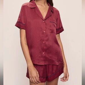 ***NWT Inez Washable Silk Printed Short PJ Set size S